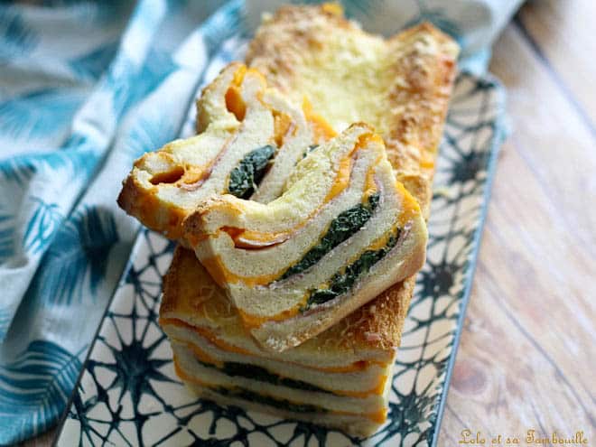 Croque cake jambon fromage
