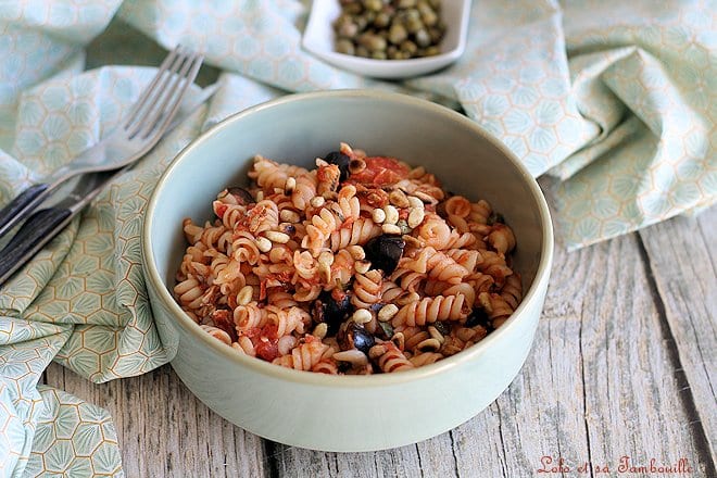 puttanesca recette,puttanesca pasta,pâtes à la puttanesca