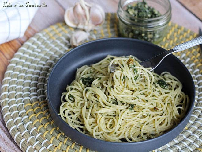 Pesto fanes carottes