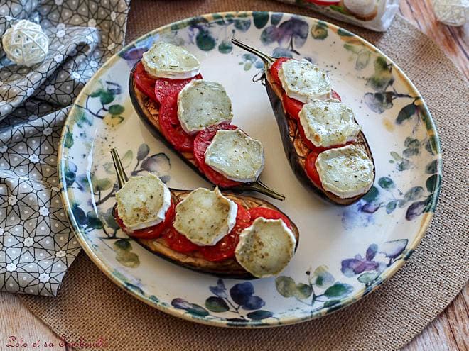 aubergines rôties,aubergines rôties au four,aubergines rôties chèvre,aubergines grillées chèvre