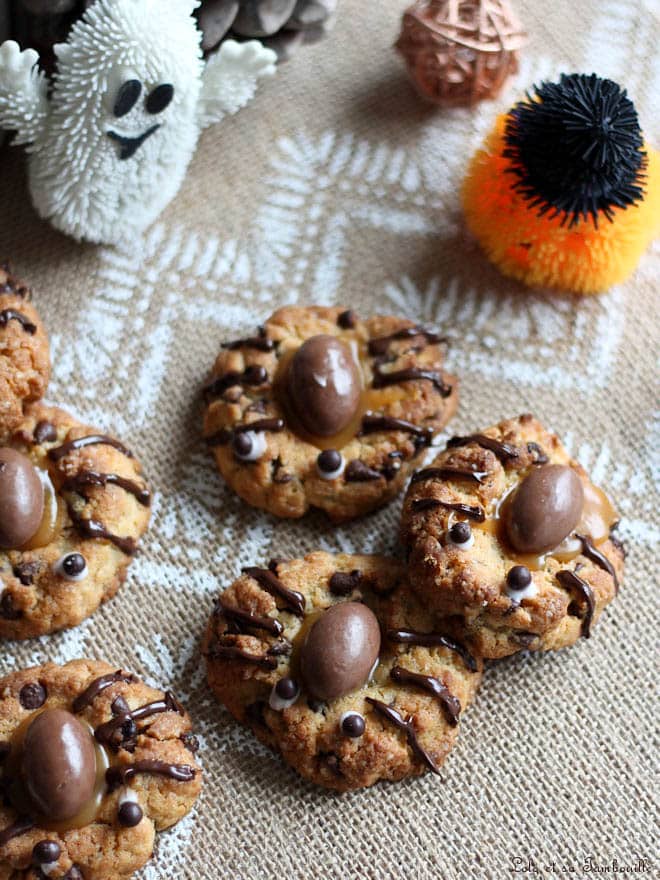 recette de cookies araignées, halloween cookies recette