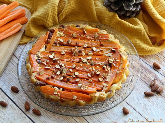 Tatin de carottes à la brousse,tatin de carottes,tatin de carottes au miel