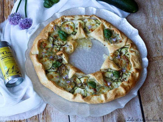 tarte étoile aux courgettes,tarte légère aux courgettes,tarte aux courgettes light,tarte aux courgettes