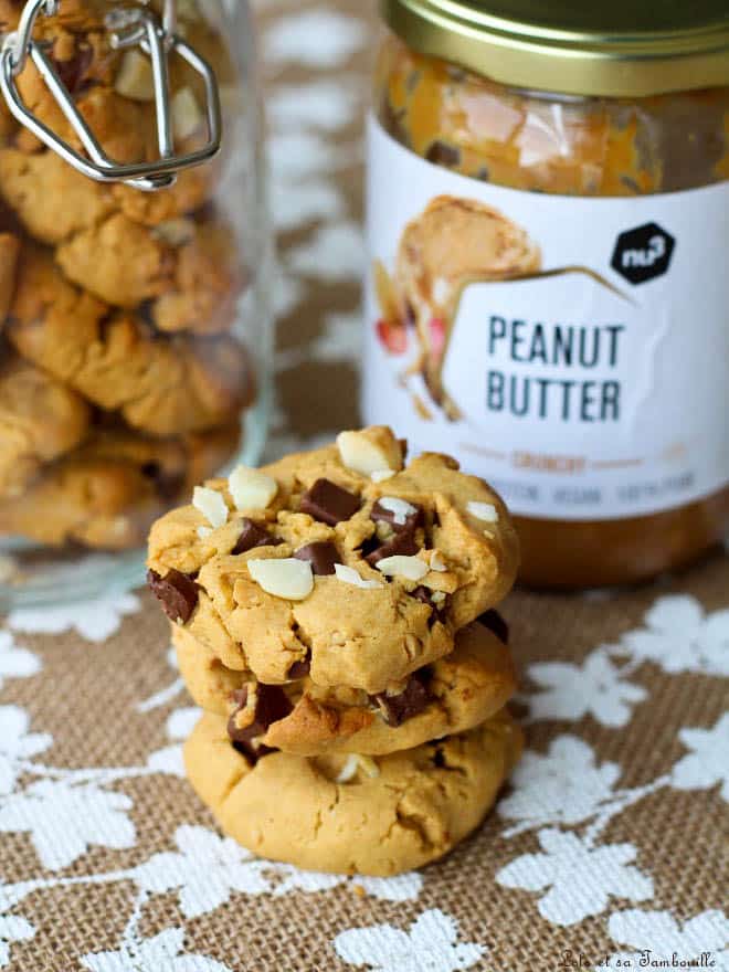 cookies peanut butter, cookies beurre cacahuètes recette, cookies cacahuètes lolo et sa tambouille