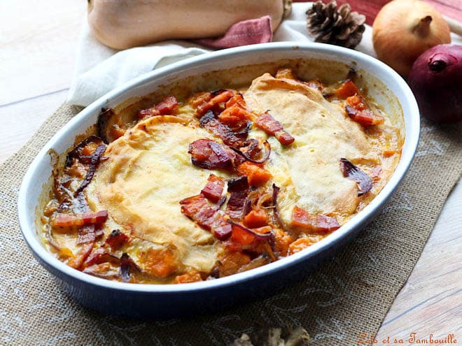 tartiflette à la butternut,tartiflette butternut,butterflette,tartiflette facile,tartiflette recette,tartiflette courge,tartiflette courge butternut