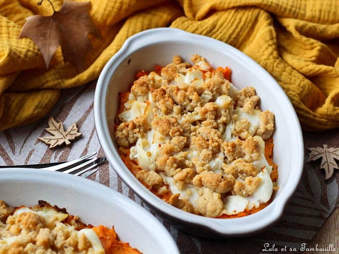 crumble de cabillaud patates douces,crumble cabillaud patate douce,crumble de cabillaud,crumble de cabillaud noisettes