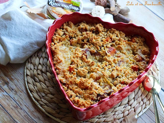 crumble de patates douces aux lardons,crumble de patates douces,crumble patate douce lardons,recette crumble de patate douce,recette crumble de patates douces,recette crumble de patates douces lardons,recette avec des patates douces au four,recettes à base de patates douces,recettes avec des patates douces