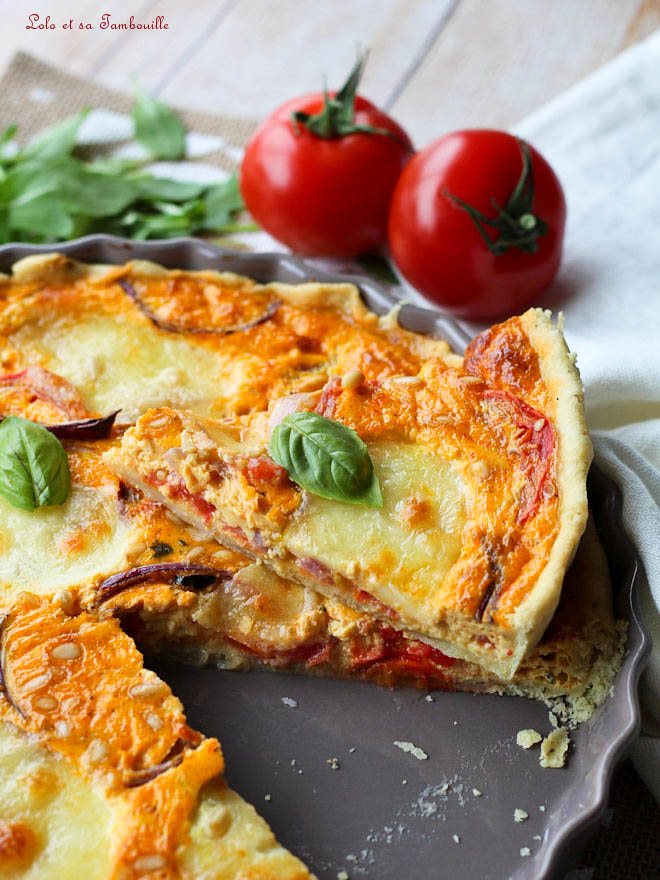 tarte à l'italienne, Quiche aux tomates façon italienne, recette quiche italienne