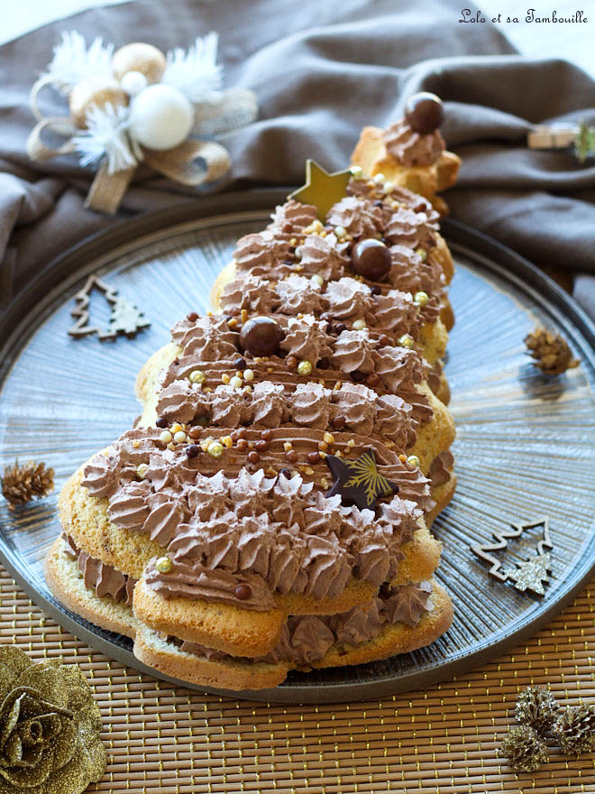 génoise aux noisettes, génoise noisettes chantilly chocolat, recette génoise noisettes, gâteau festif facile et rapide, dessert festif facile