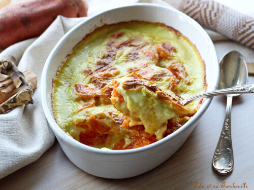 Gratin de patates douces au lait de coco • Lolo et sa tambouille