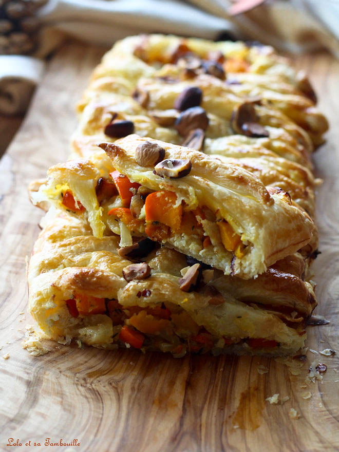 Feuilleté au potimarron recette feuilleté potimarron, Tresse feuilletée potimarron, recette avec du potimarron facile