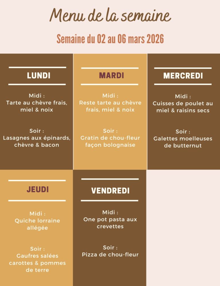 Menu de la semaine du 02 au 06 mars 2026,menu de la semaine du 03 au 06 mars,idées repas du 03 au 06 mars,menu semaine mars facile,menu semaine famille,menu semaine famille 4 personnes,menu semaine famille pas cher,menu semaine économique,menu semaine économique et rapide,menus semaine équilibré économique,repas semaine economique,organisation repas semaine,organisation repas semaine famille,planning repas semaine,planning repas semaine famille,menu semaine recettes faciles,menu semaine recette facile,menu semaine simple,menu semaine simple et rapide,menu semaine simple hiver,menu semaine simple et équilibré,menu semaine simple et pas cher,menu semaine simple famille,repas semaine simple
