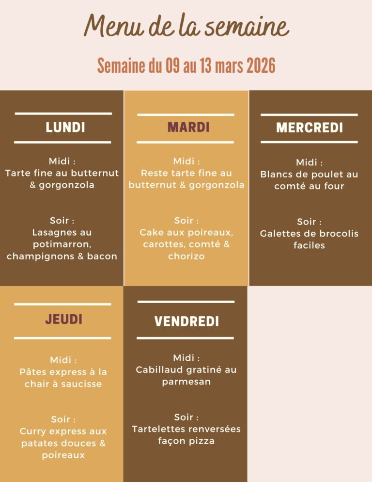 Menu de la semaine du 09 au 13 mars 2026,menu de la semaine 09 au 13 mars 2026,menu de la semaine équilibré,menu de la semaine équilibré et pas cher,menu de la semaine équilibré de saison,menu de la semaine équilibrés hiver,menu hebdomadaire équilibré,menu hebdomadaire équilibré pas cher,menu semaine équilibré midi et soir,menu semaine équilibré hiver,menu semaine équilibré simple,menu semaine famille,menu semaine famille 4 personnes,menu semaine famille pas cher,menu semaine famille hiver,menu de la semaine du 09 au 13 mars,idées repas semaine équilibré,exemple repas semaine équilibré,idee menu semaine équilibré et pas cher,recette repas équilibré semaine,idée menu semaine equilibre simple,idee repas semaine sain,idees repas semaine équilibré