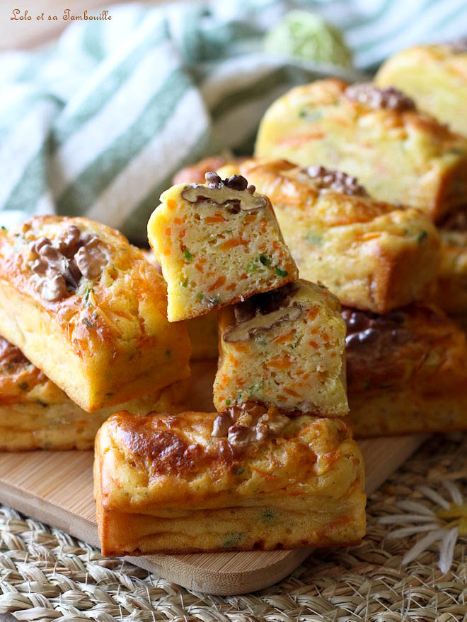 Cakes aux carottes & boursin recette cake carotte boursin, cakes carottes Boursin poulet rôti, cake salé carotte fromage, recette cake salé au Boursin, cakes carottes boursin recette
