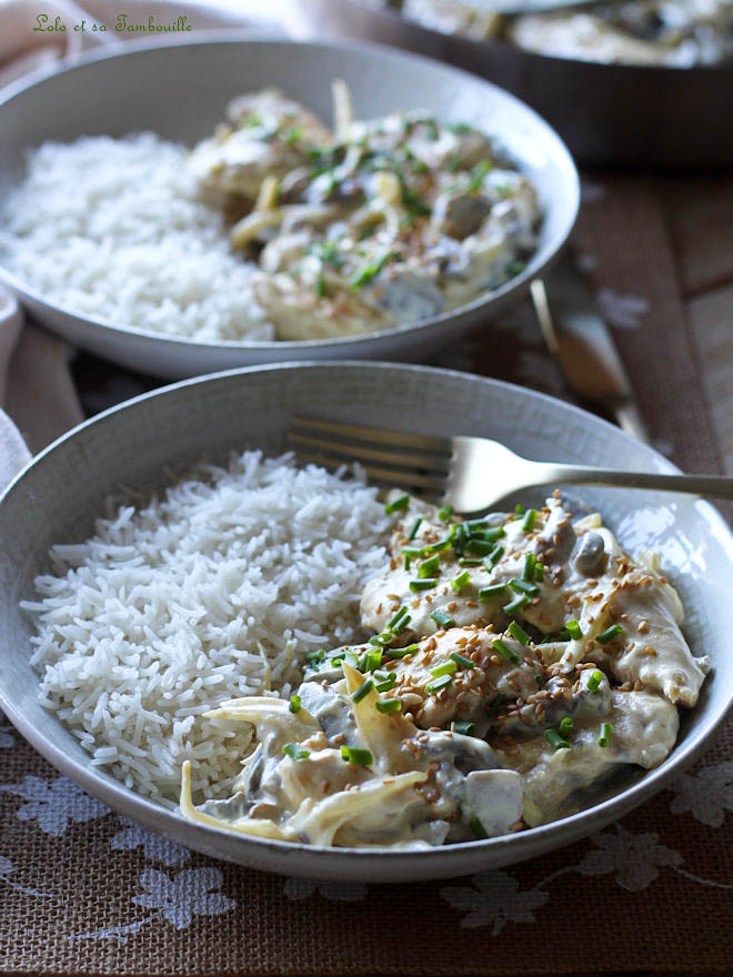 Aiguillettes de poulet à la moutarde aiguillettes de poulet moutarde, poulet sauce moutarde, aiguillettes de poulet à la moutarde et champignons, escalope de poulet à la moutarde et aux champignons, recette poulet à la crème et moutarde, recette poulet avec sauce cremeuse a la moutarde, recette aiguillettes de poulet à la crème
