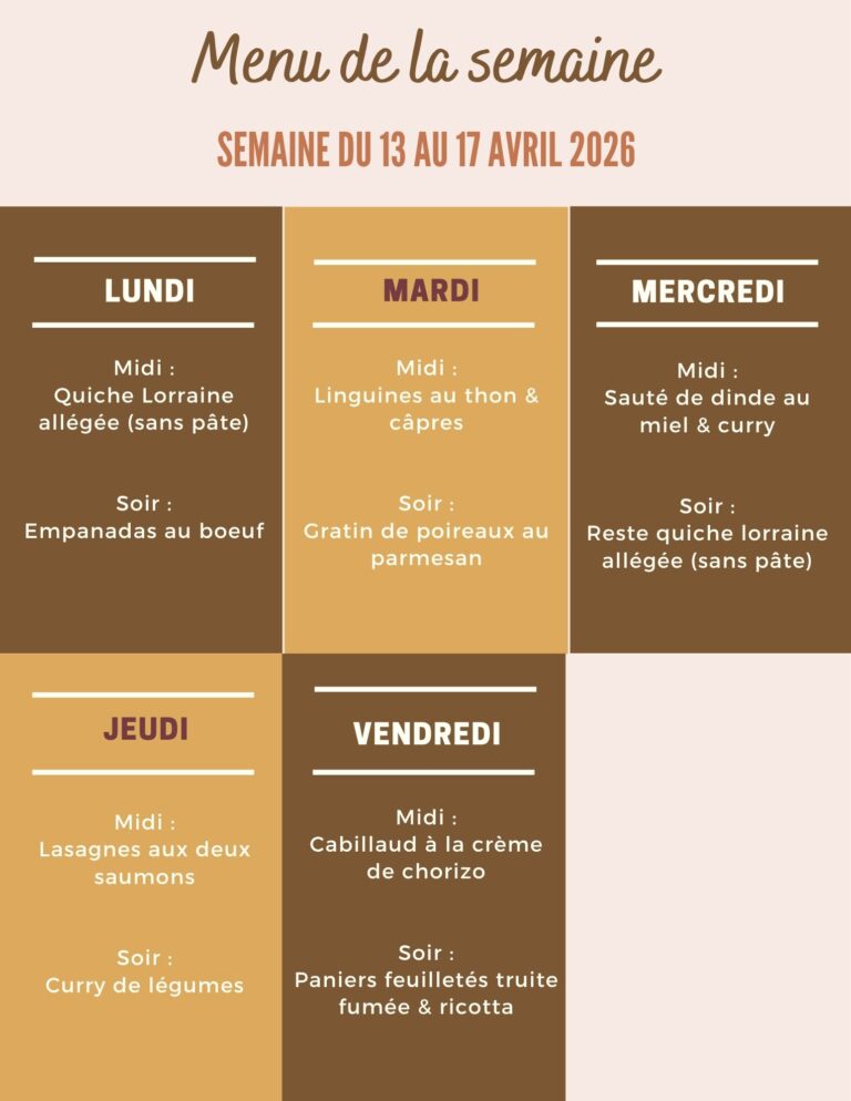 Menu de la semaine du 13 au 17 avril 2026,menu du 13 au 17 avril 2026,planning repas semaine,planning repas semaine à imprimer gratuit,planning repas semaine équilibré,planning repas semaine famille,planning repas semaine gratuit,idées repas faciles pour la semaine,idées de plats simples pour la semaine,repas facile pour la semaine,idee menu simple pour la semaine,idee repas facile pour la semaine,idee repas simple pour 1 semaine,idée menu simple et rapide pour la semaine,recettes faciles pour la semaine,repas rapide pour la semaine,exemple menu hebdomadaire familial,menu semaine familial,menu hebdomadaire familial,planning repas du lundi au vendredi,menu semaine simple et rapide,menu semaine facile et rapide pas cher,menu semaine facile et rapide équilibré