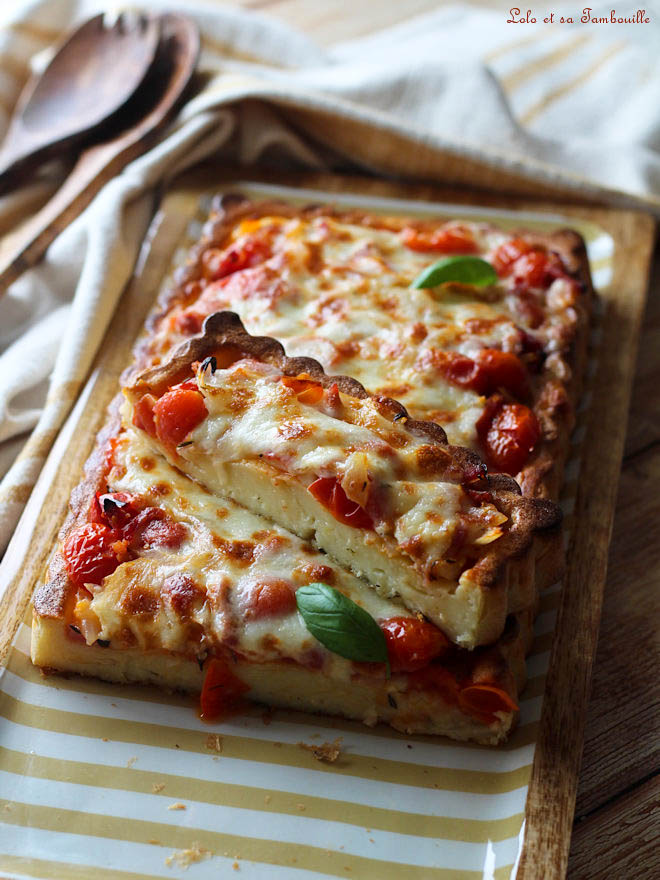 Pizza sans croûte aux tomate cerises pizza sans pâte facile, recette pizza aux tomates cerises, pizza tomates cerises mozzarella, recette pate pizza facile sans repos, pizza sans croûte Guy Demarle