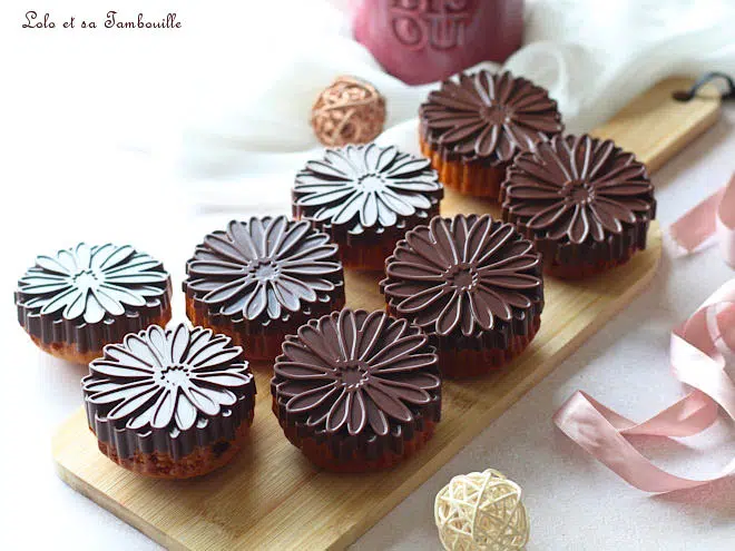 Moelleux au praliné & coque chocolat